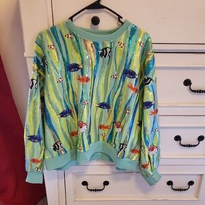 QUEEN OF SPARKLES Tropical Sweatshirt